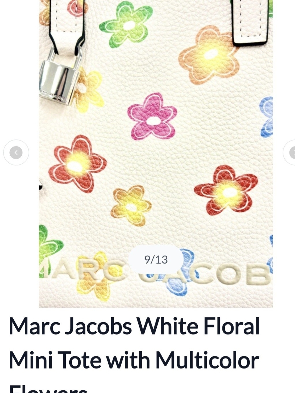 Marc Jacobs Daisy Leather Mini Grind Tote Bag. - Picture 8 of 10